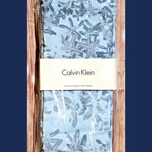 Calvin Klein Washed Floral Napkins 20x20" Set Of 4 Farmhouse Modern - New